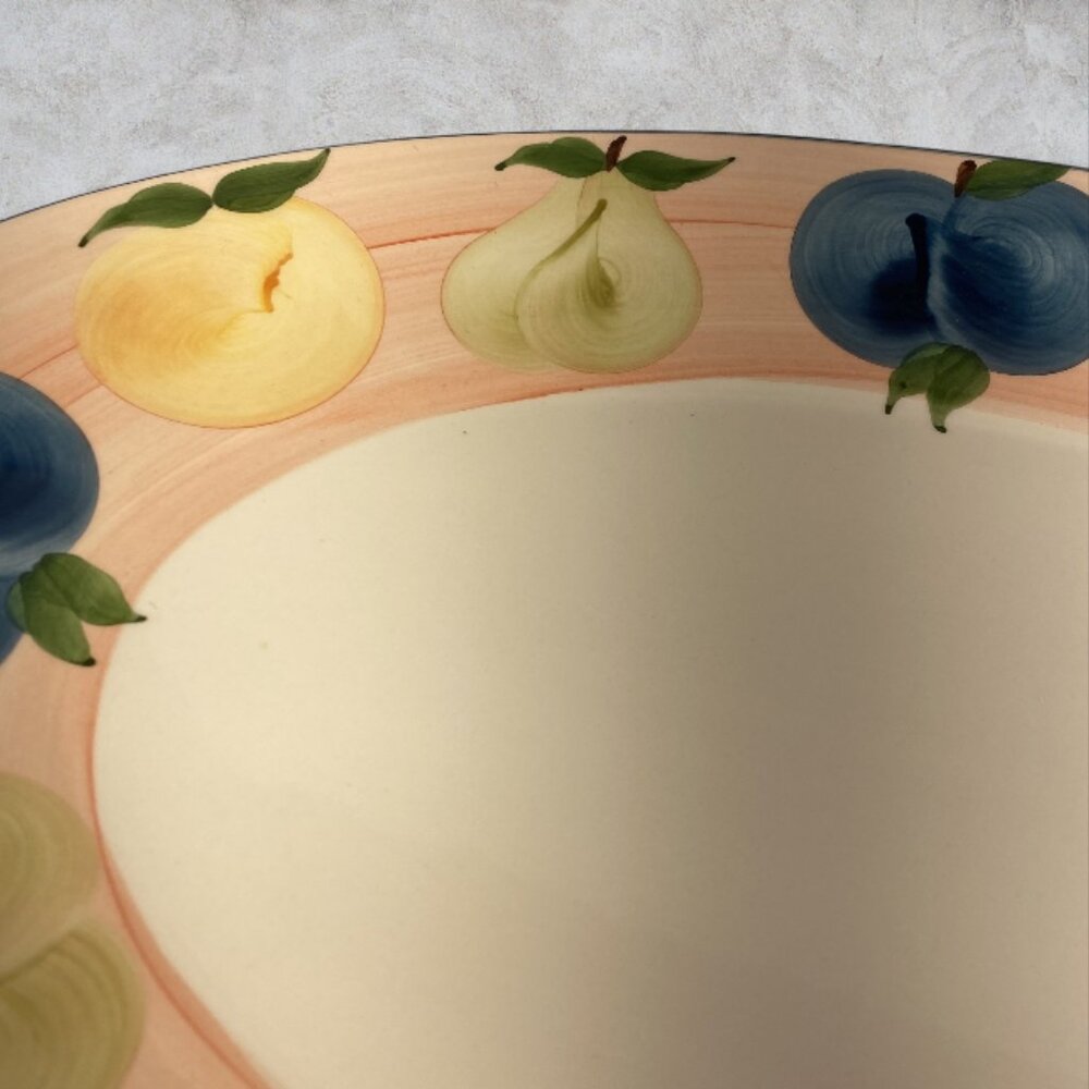 A. SANTOS PORTUGAL -- Large Oval Serving Platter, Hand Painted, Fruit, Vintage - Picture 7 of 9